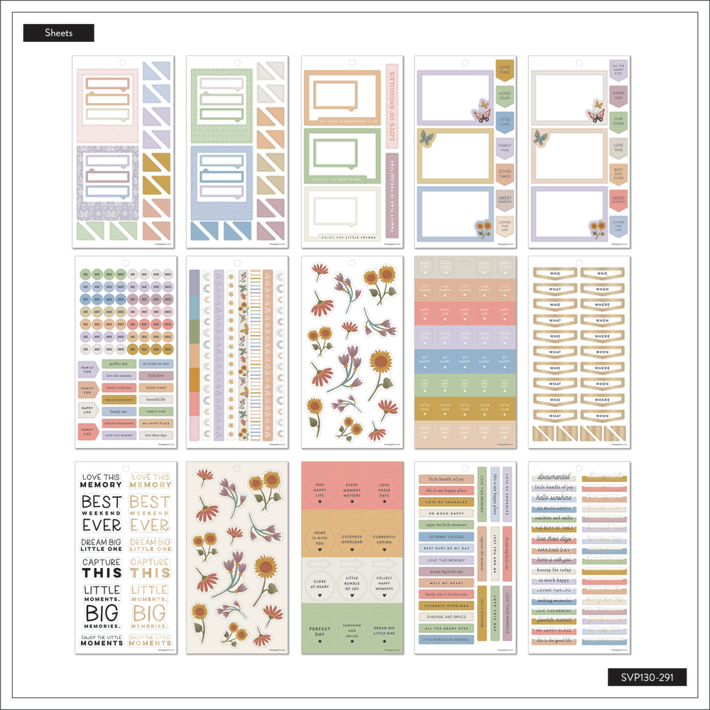 Beloved Butterflies Baby - Value Pack Stickers - Big
