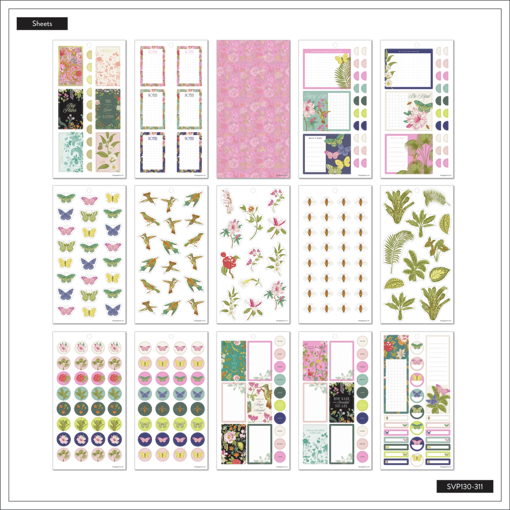 Feathers & Flowers - Value Pack Stickers