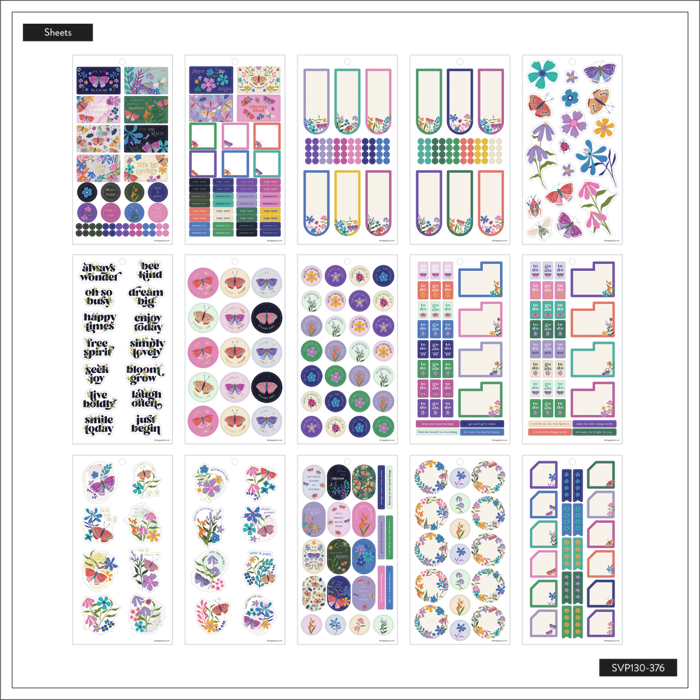 Midnight Botanical - Value Pack Stickers - Mini