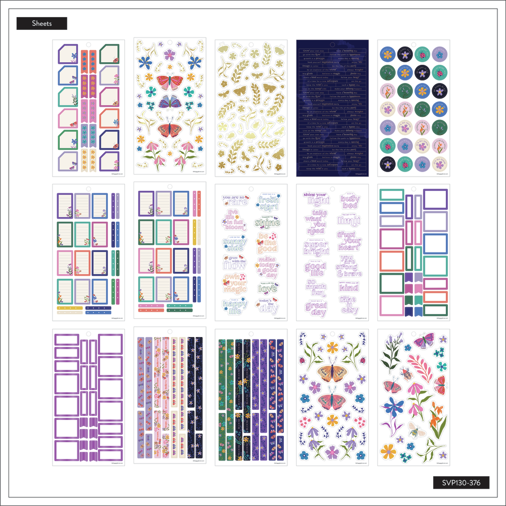 Midnight Botanical - Value Pack Stickers - Mini