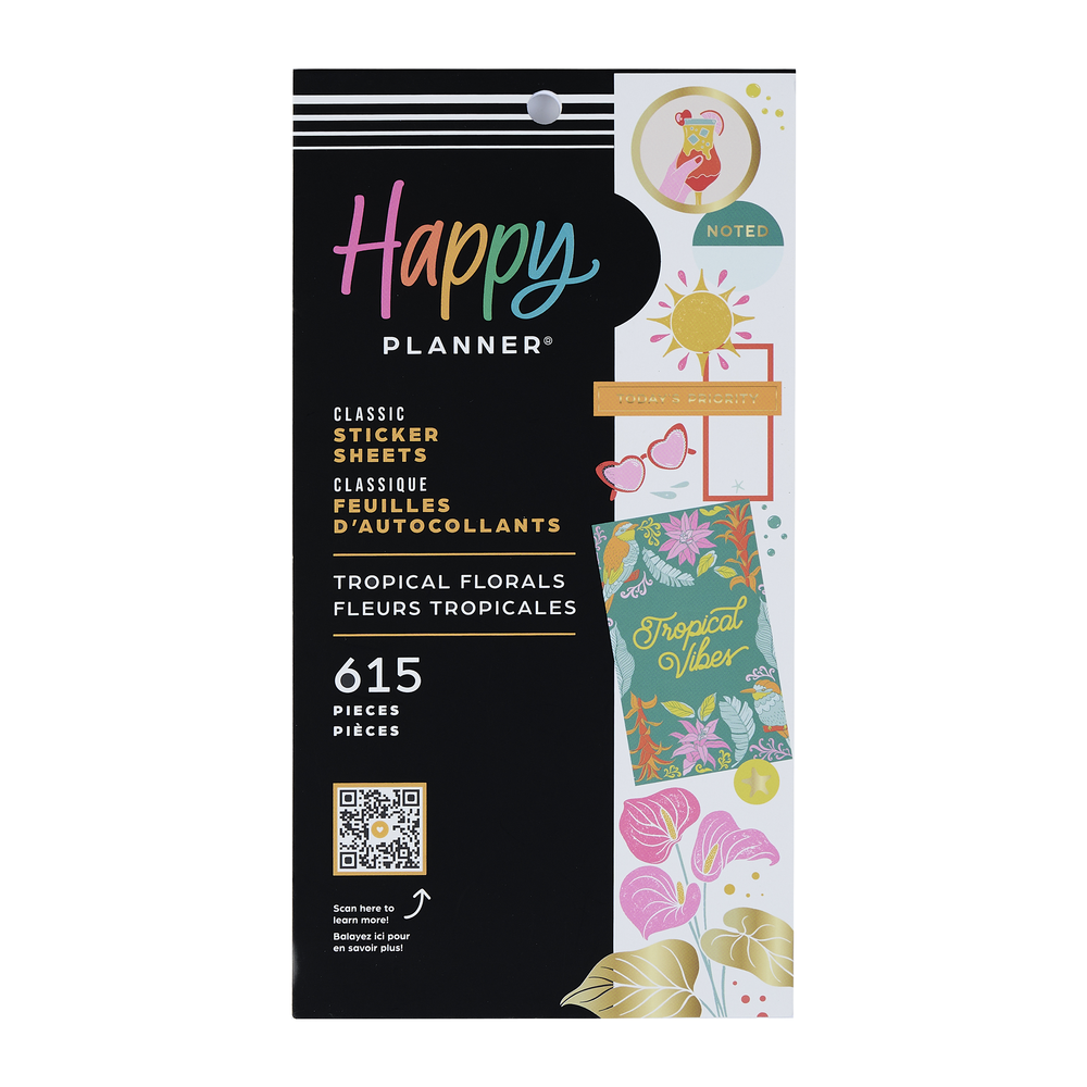 Tropical Florals - Value Pack Stickers