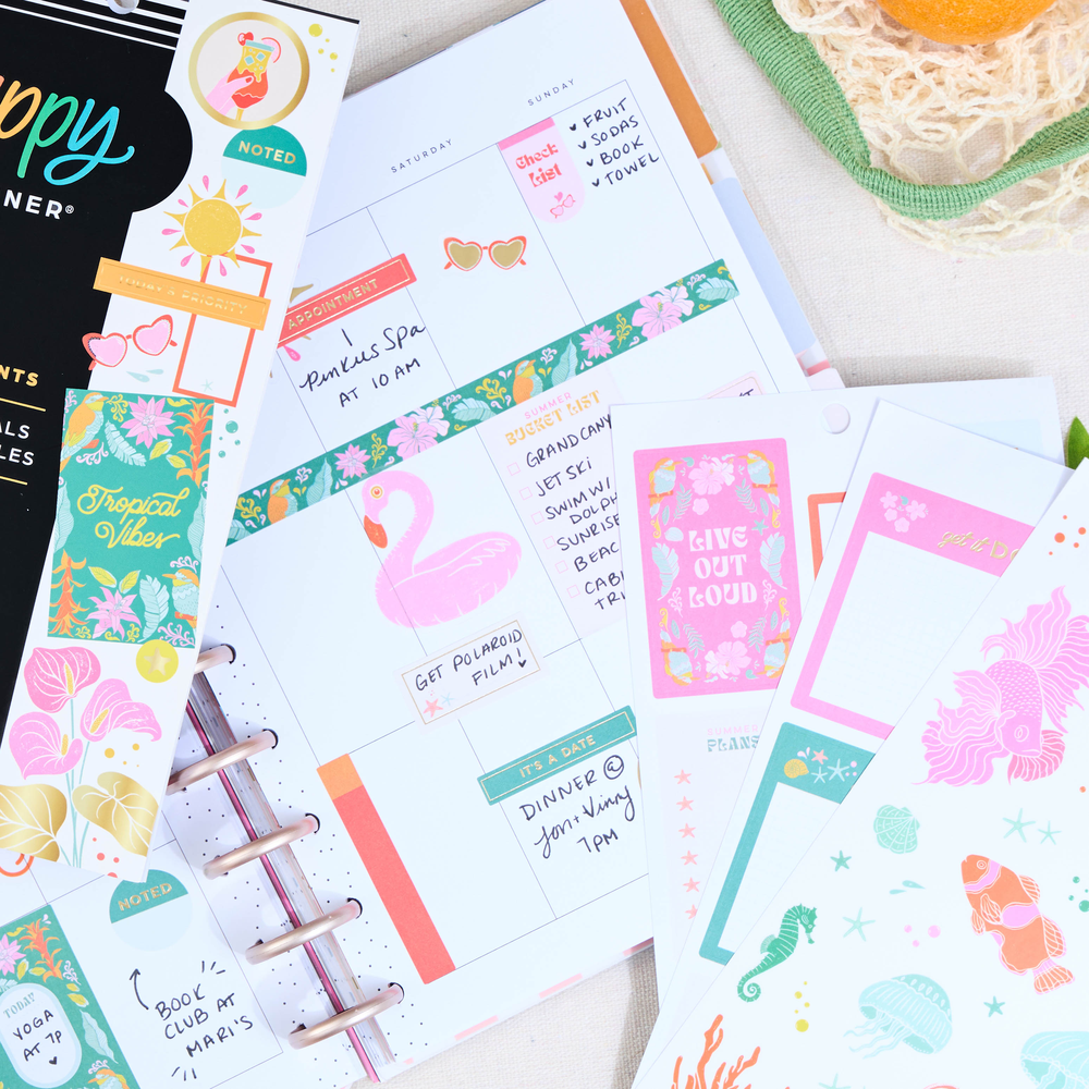 Tropical Florals - Value Pack Stickers
