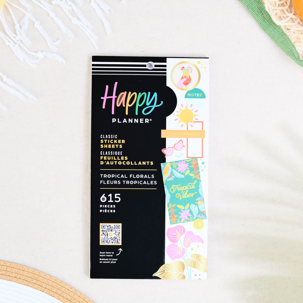Tropical Florals - Value Pack Stickers