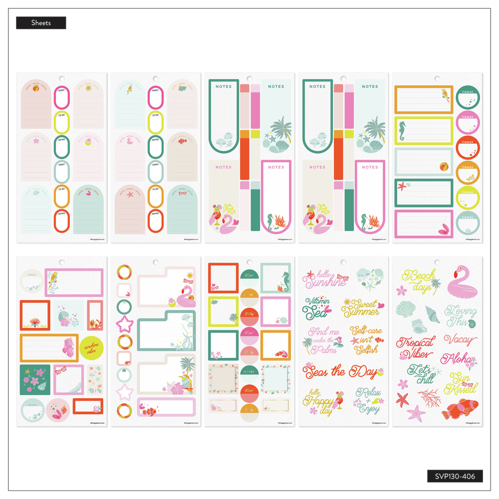 Tropical Florals - Value Pack Stickers