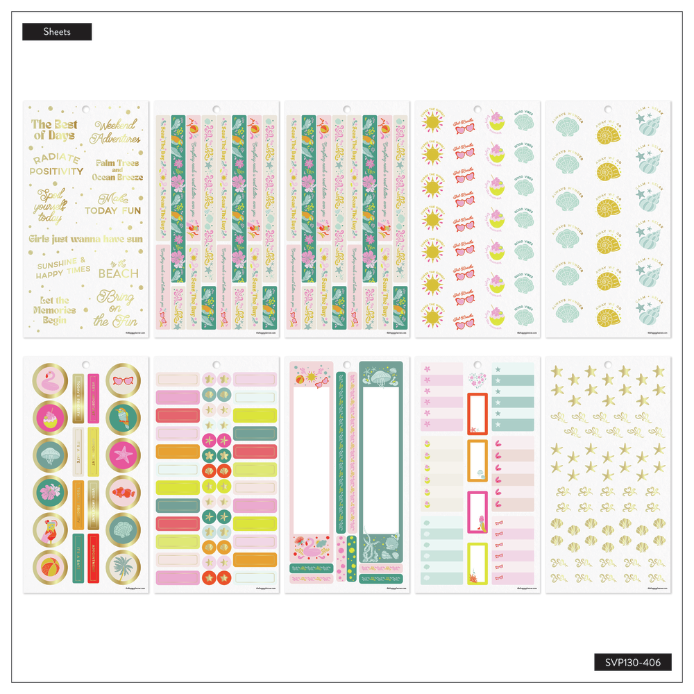 Tropical Florals - Value Pack Stickers