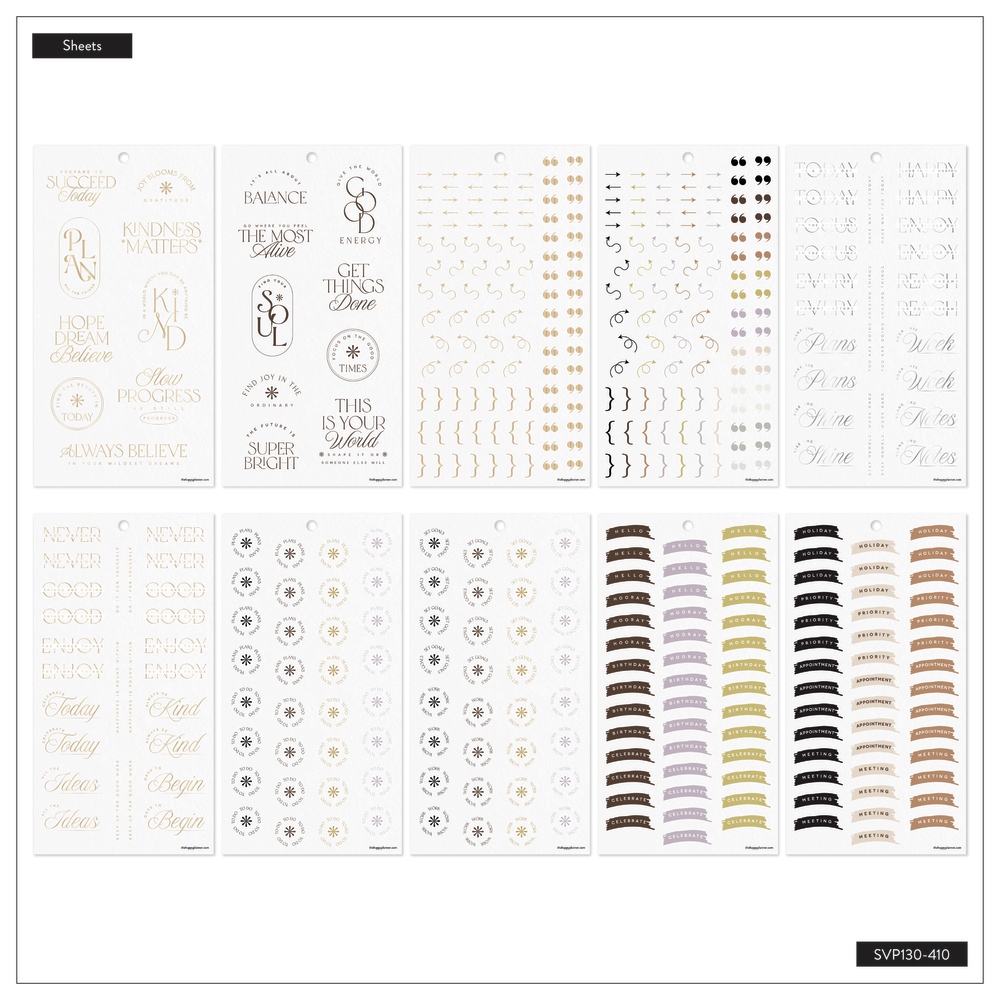 Neutral Chic - Value Pack Stickers