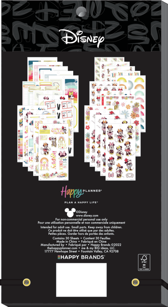 Disney Sunny Minnie Teacher - Value Pack Stickers - Big