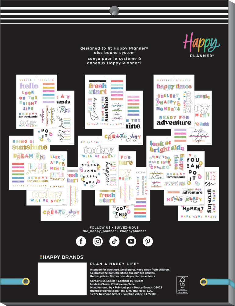 Happy Brights - Large Value Pack Stickers