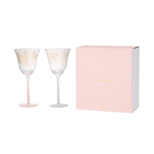 GS Wine Glass Flower & Leaf