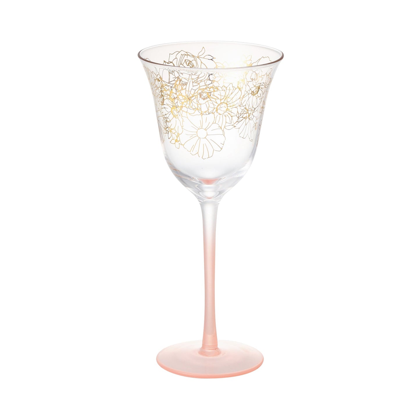 GS Wine Glass Flower & Leaf
