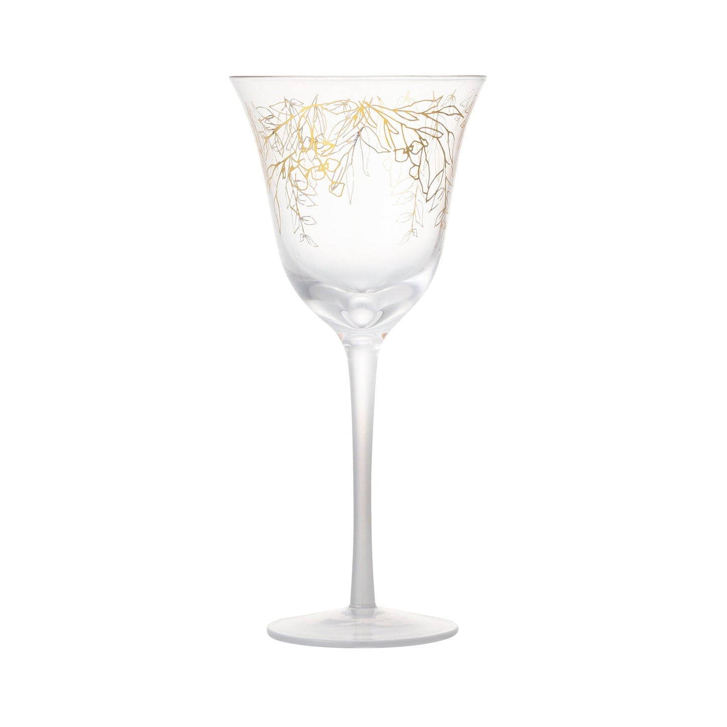 GS Wine Glass Flower & Leaf