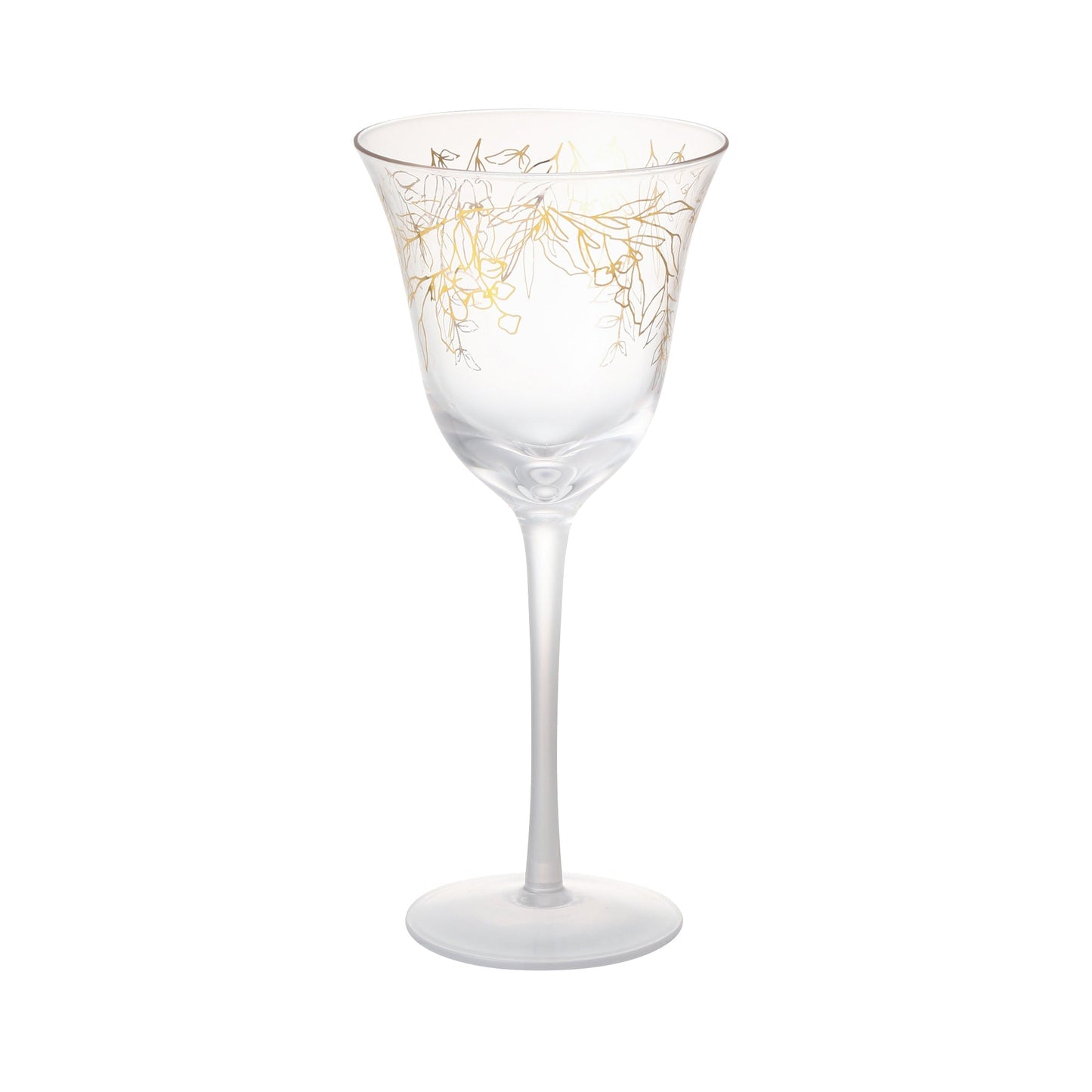 GS Wine Glass Flower & Leaf
