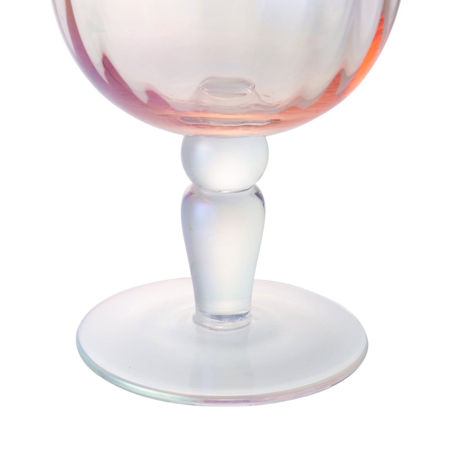 Opal Molded Goblet Pink