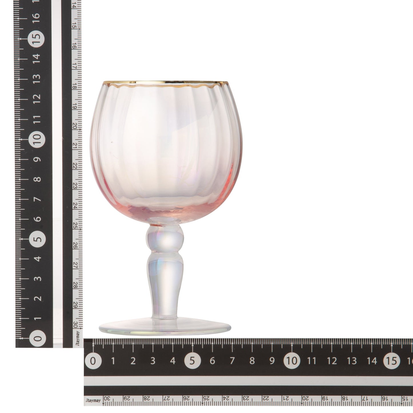 Opal Molded Goblet Pink