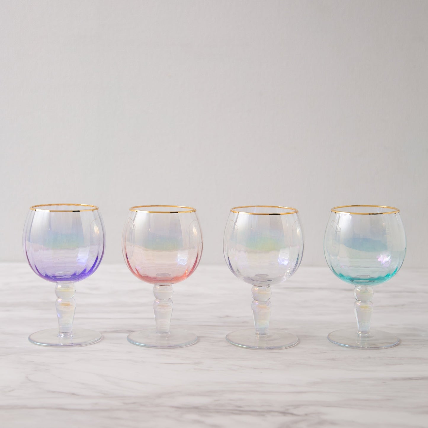 Opal Molded Goblet Mint