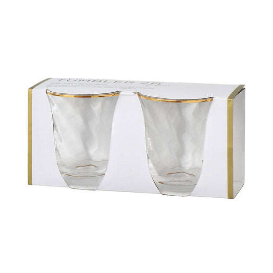 Fleur Tumbler 2Pcs Clear