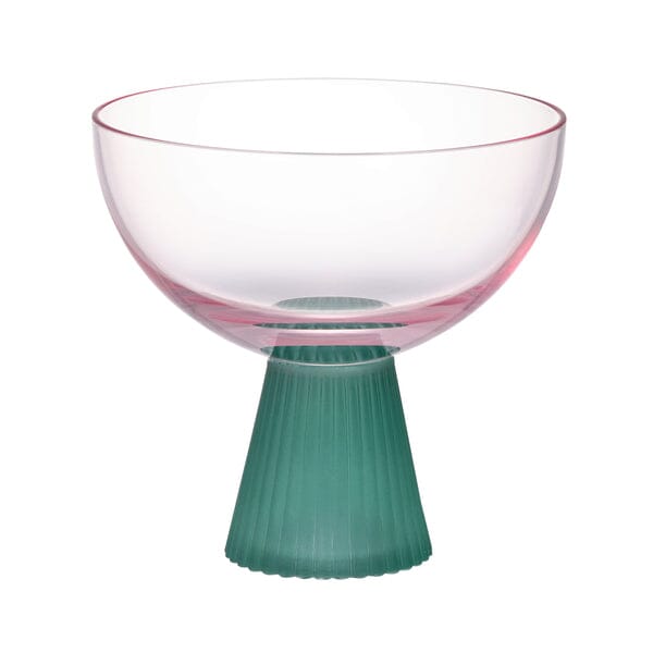 Bicolor Dessert Glass Pink x Green