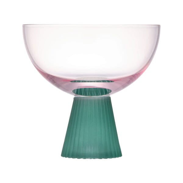 Bicolor Dessert Glass Pink x Green