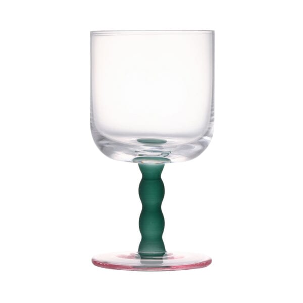 Bicolor Wave Glass Clear x Green