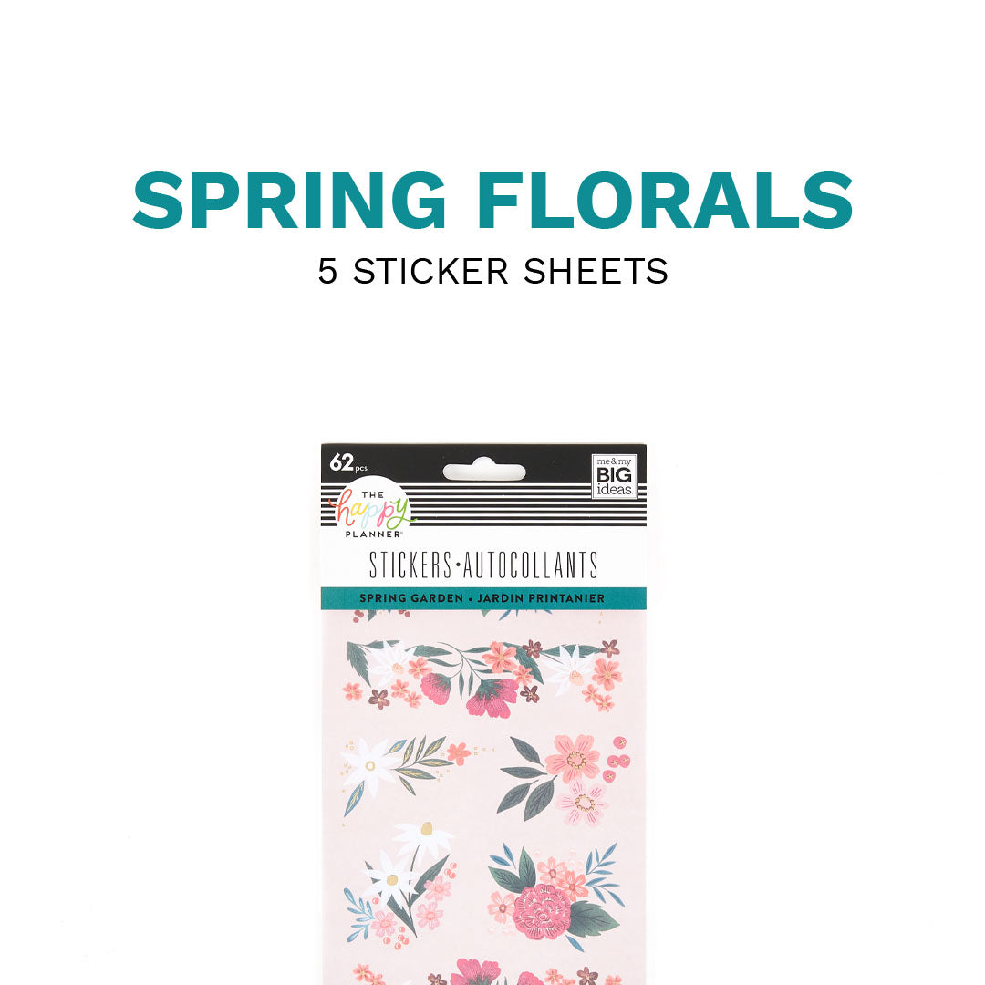 Spring Florals - 5 Sticker Sheets