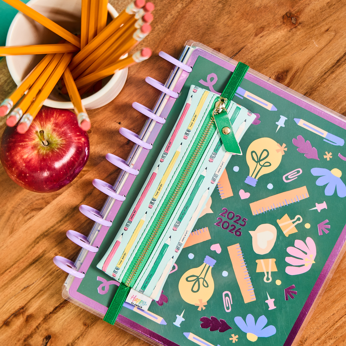 Pawsitive Teacher - Slim Banded Pen Pouch