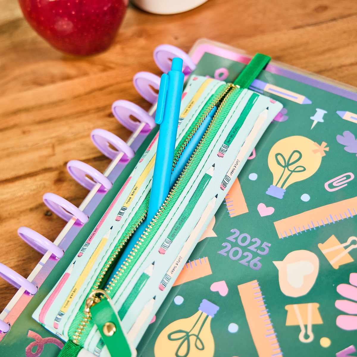 Pawsitive Teacher - Slim Banded Pen Pouch