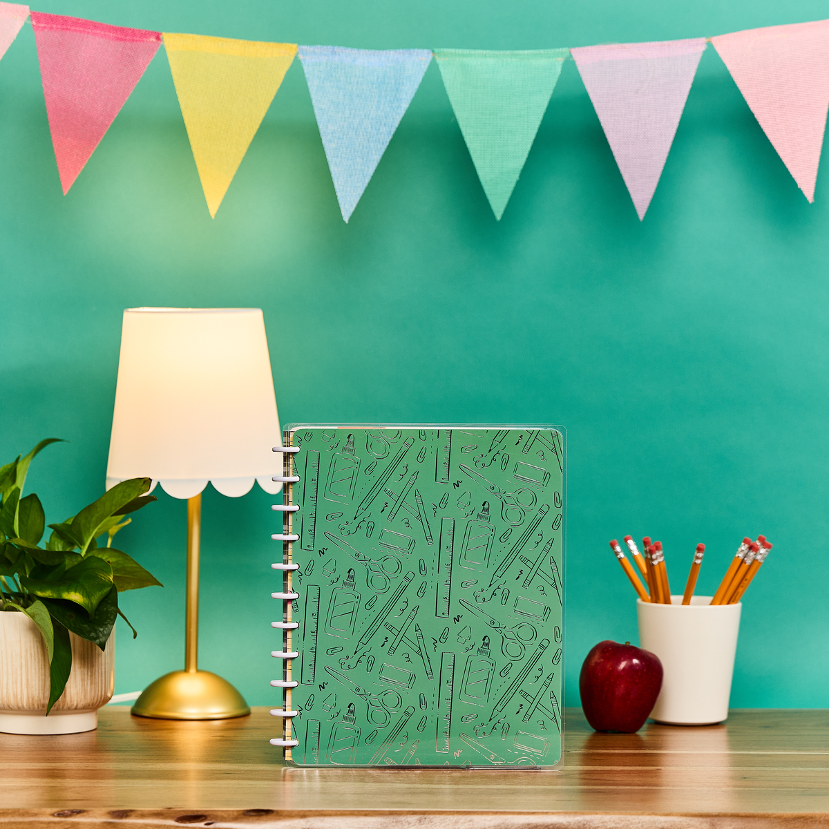 Pawsitive Teacher - Dotted Lined Big Notebook - 60 Sheets