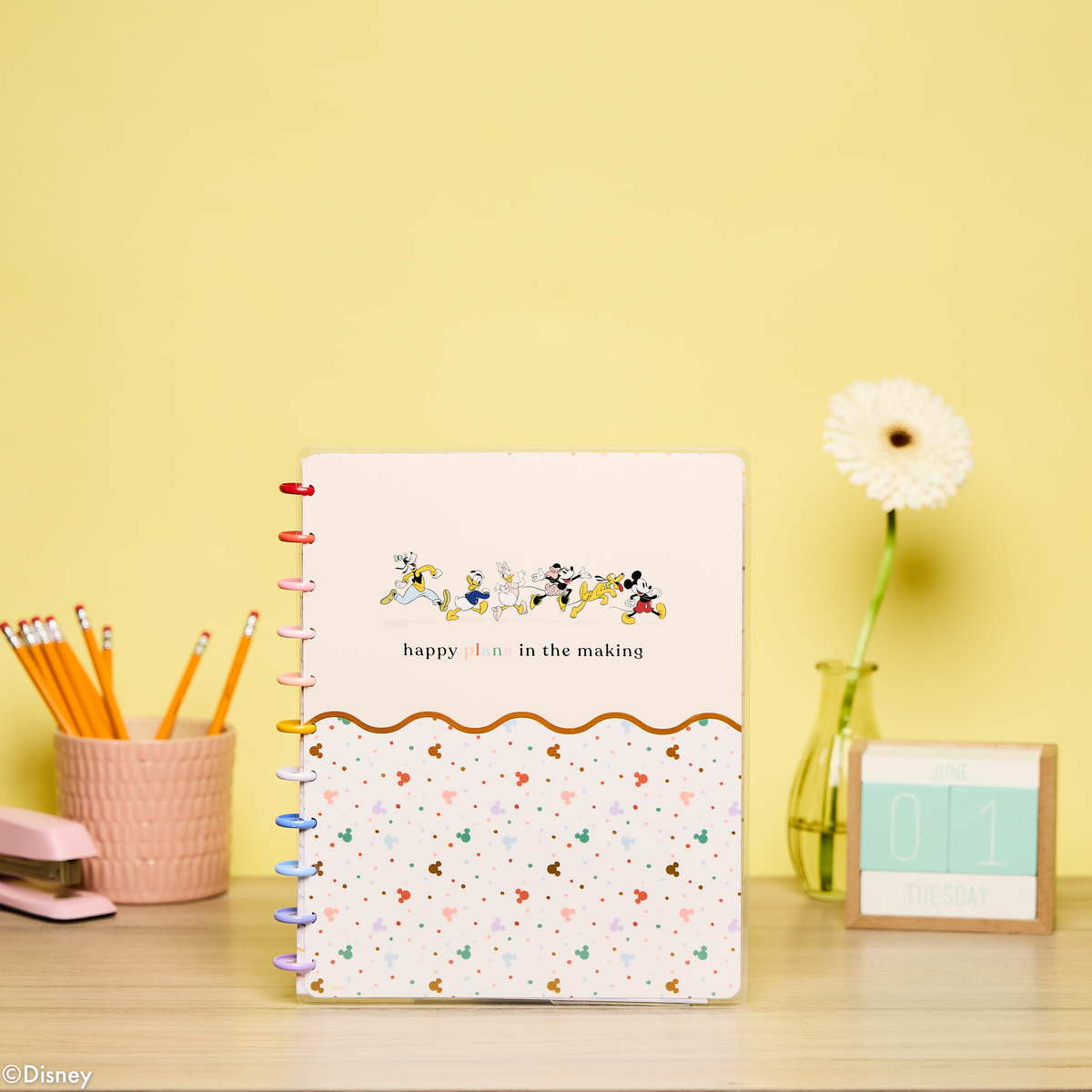 Disney Mickey Mouse & Friends Teacher - Dotted Lined Big Notebook - 60 Sheets