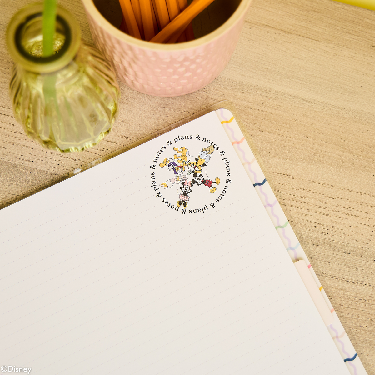 Disney Mickey Mouse & Friends Teacher - Dotted Lined Big Notebook - 60 Sheets