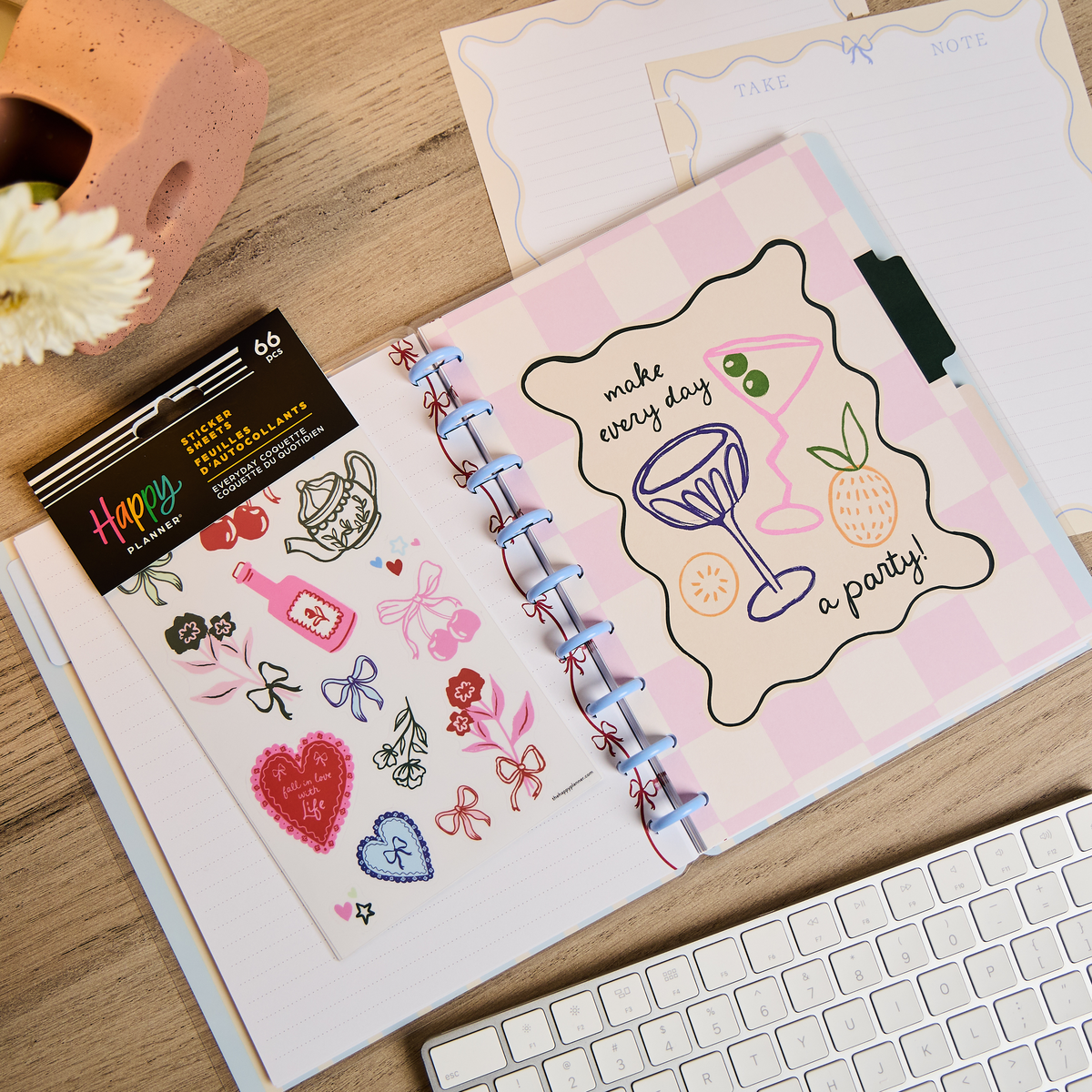 Everyday Coquette - Classic Notebook + Filler Paper + Sticker Bundle