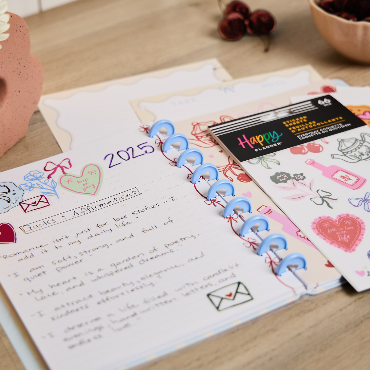 Everyday Coquette - Classic Notebook + Filler Paper + Sticker Bundle
