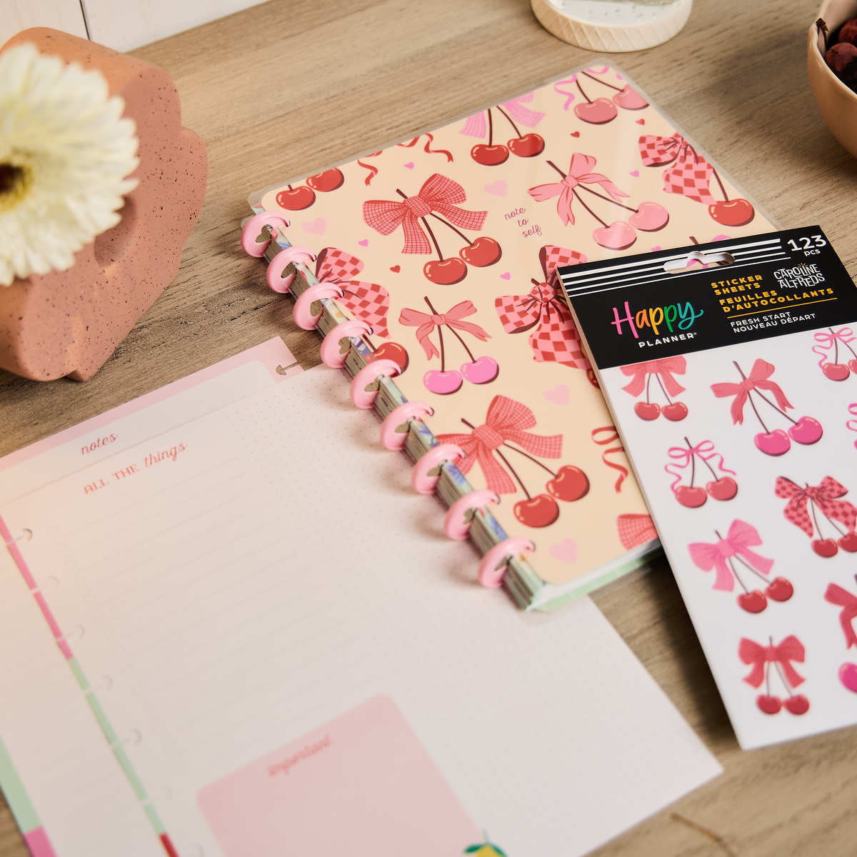 Fresh Start - Classic Notebook + Filler Paper + Sticker Bundle
