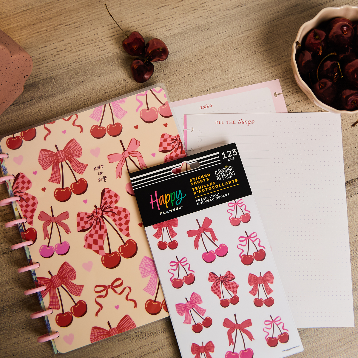 Fresh Start - Classic Notebook + Filler Paper + Sticker Bundle