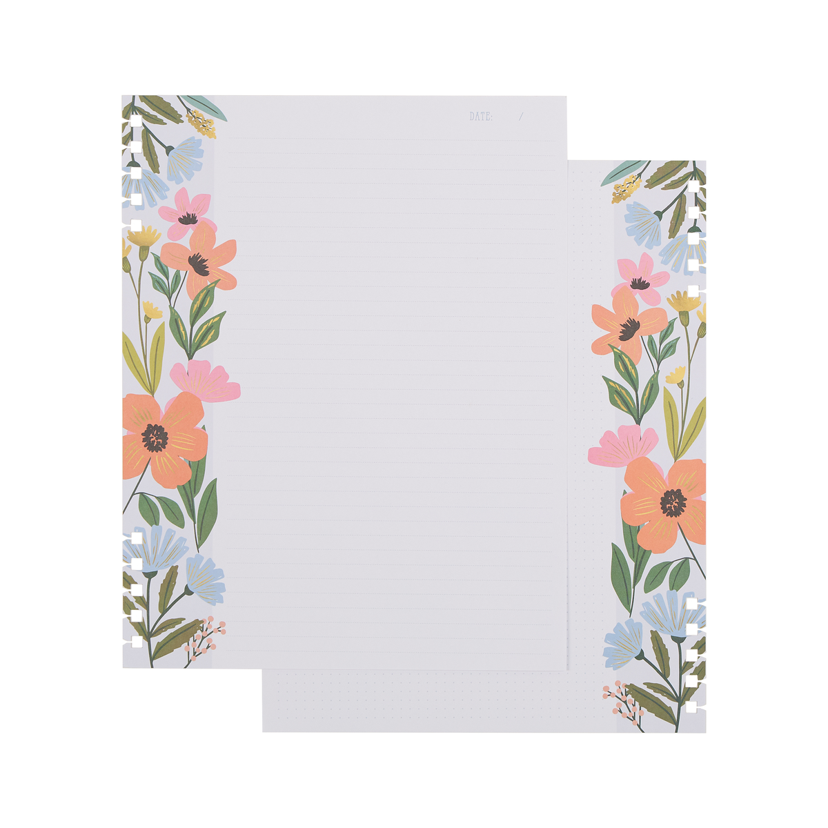 Teaching Seasons - Dotted Lined + Dot Grid Customizable Spiral Big Filler Paper - 40 Sheets