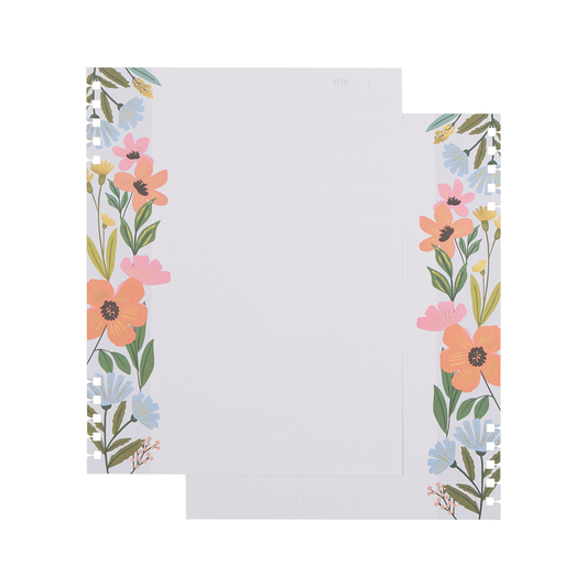 Teaching Seasons - Dotted Lined + Dot Grid Customizable Spiral Big Filler Paper - 40 Sheets
