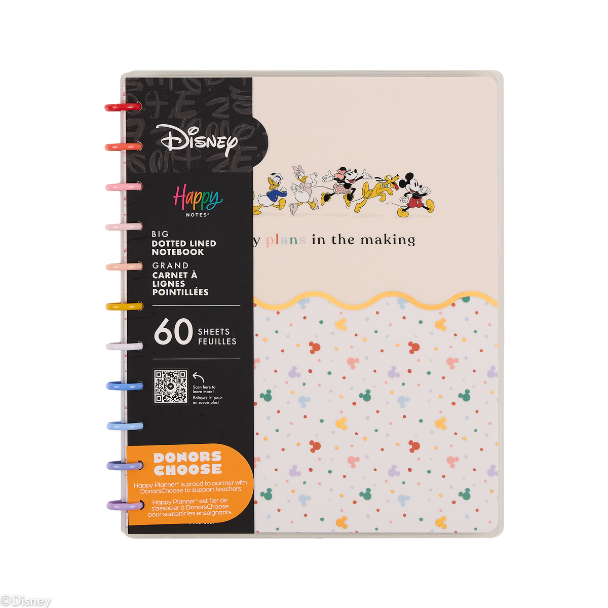 Disney Mickey Mouse & Friends Teacher - Dotted Lined Big Notebook - 60 Sheets