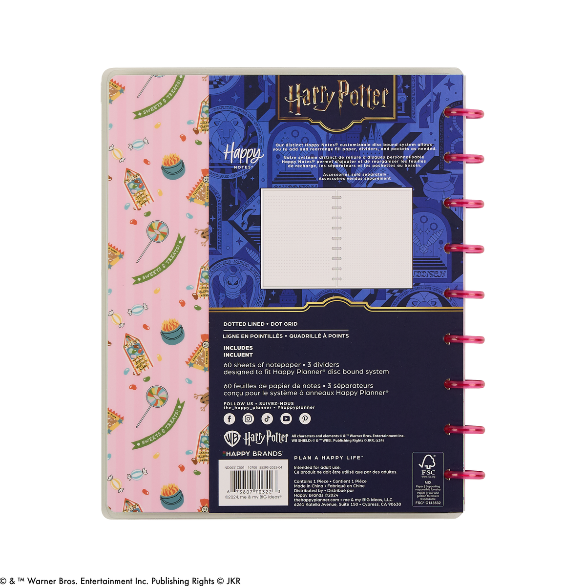 Harry Potter Student - Dotted Lined + Dot Grid Classic Notebook - 60 Sheets