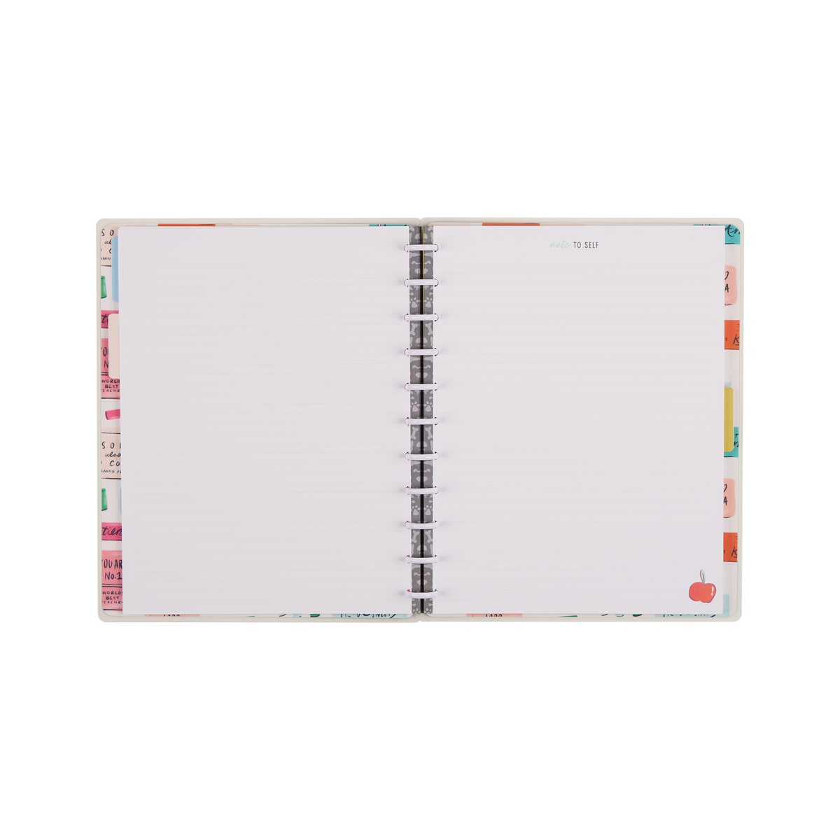 Pawsitive Teacher - Dotted Lined Big Notebook - 60 Sheets