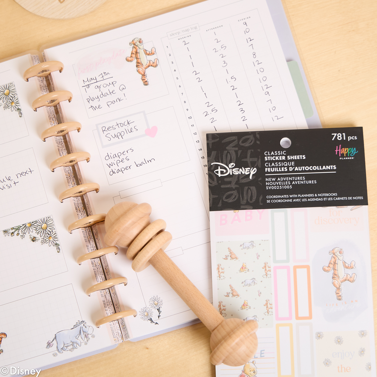 Disney Winnie the Pooh Baby - Value Pack Stickers