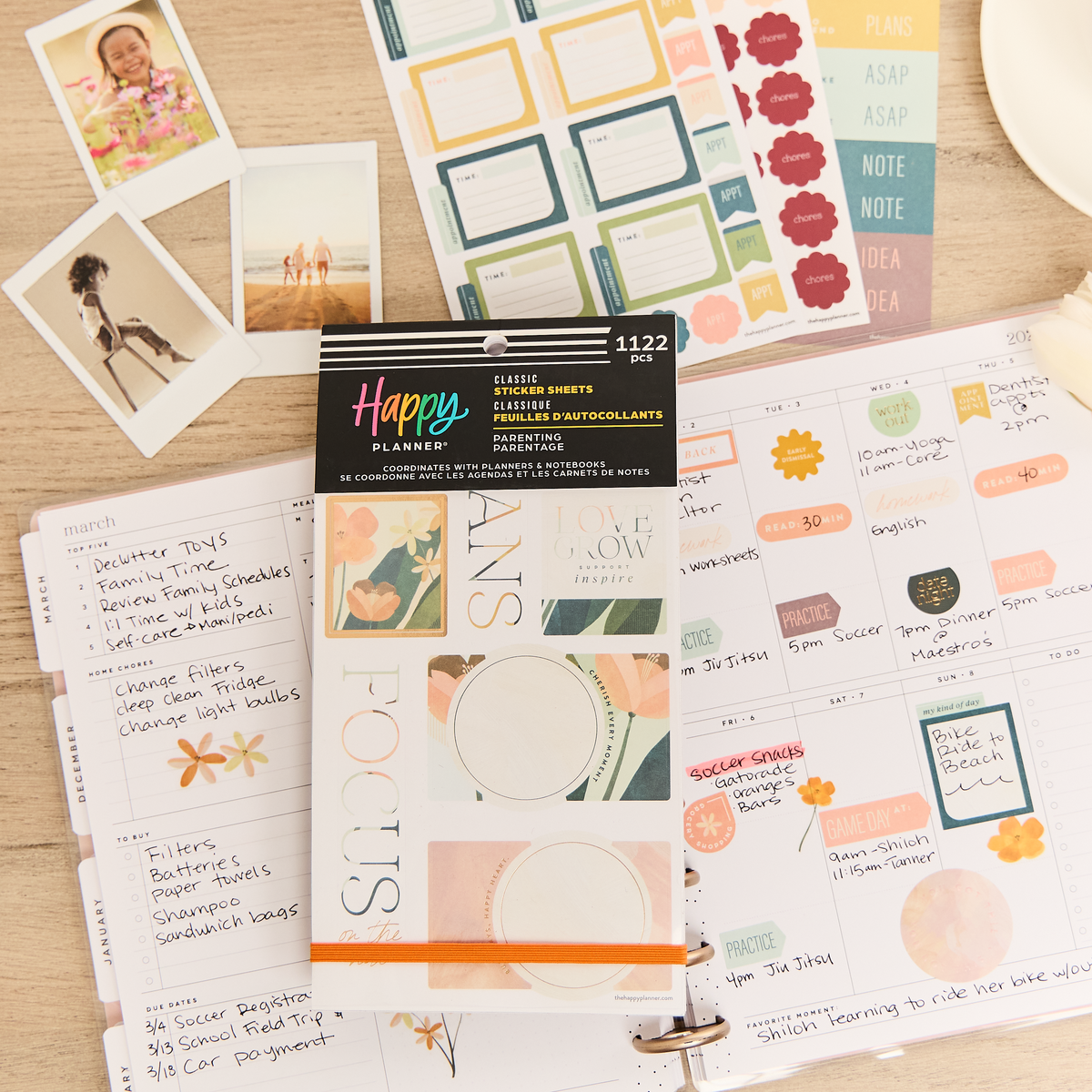Pastel Canvas Parenting - Value Pack Stickers