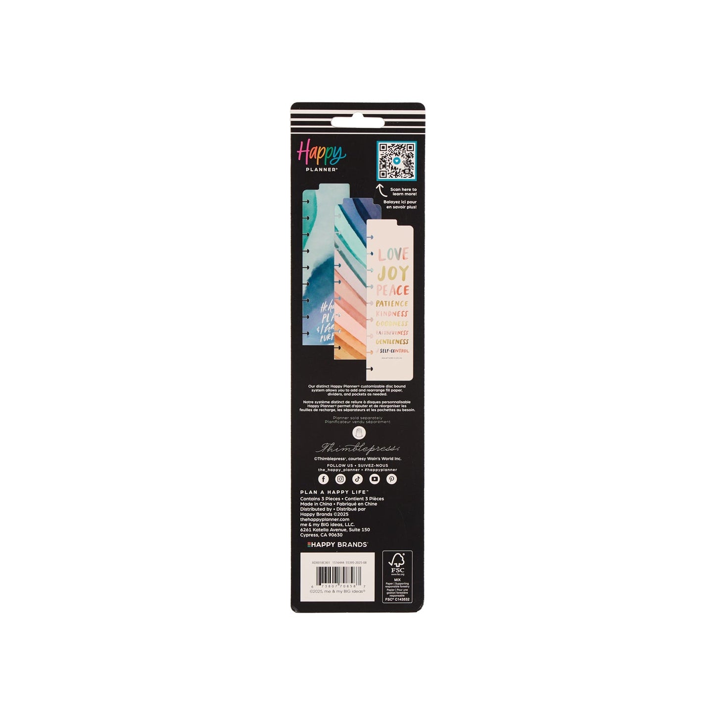 Watercolor Grace Faith - Classic Bookmarks - 3 Pack