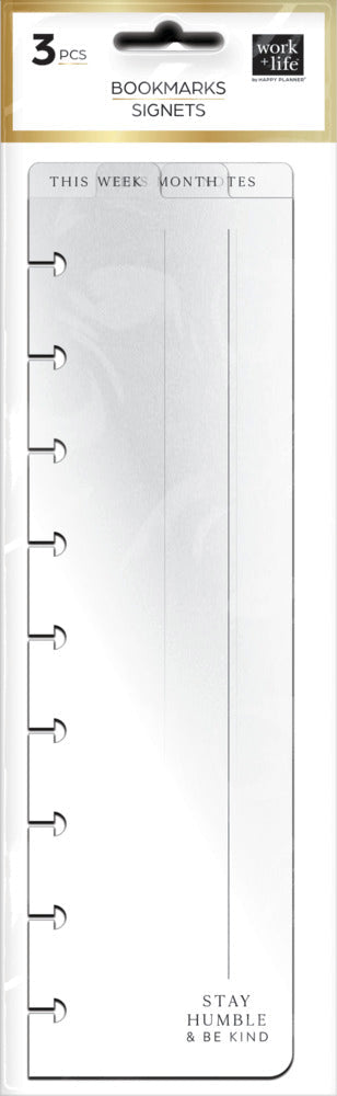 Work + Life Classic Bookmarks - 3 Pack