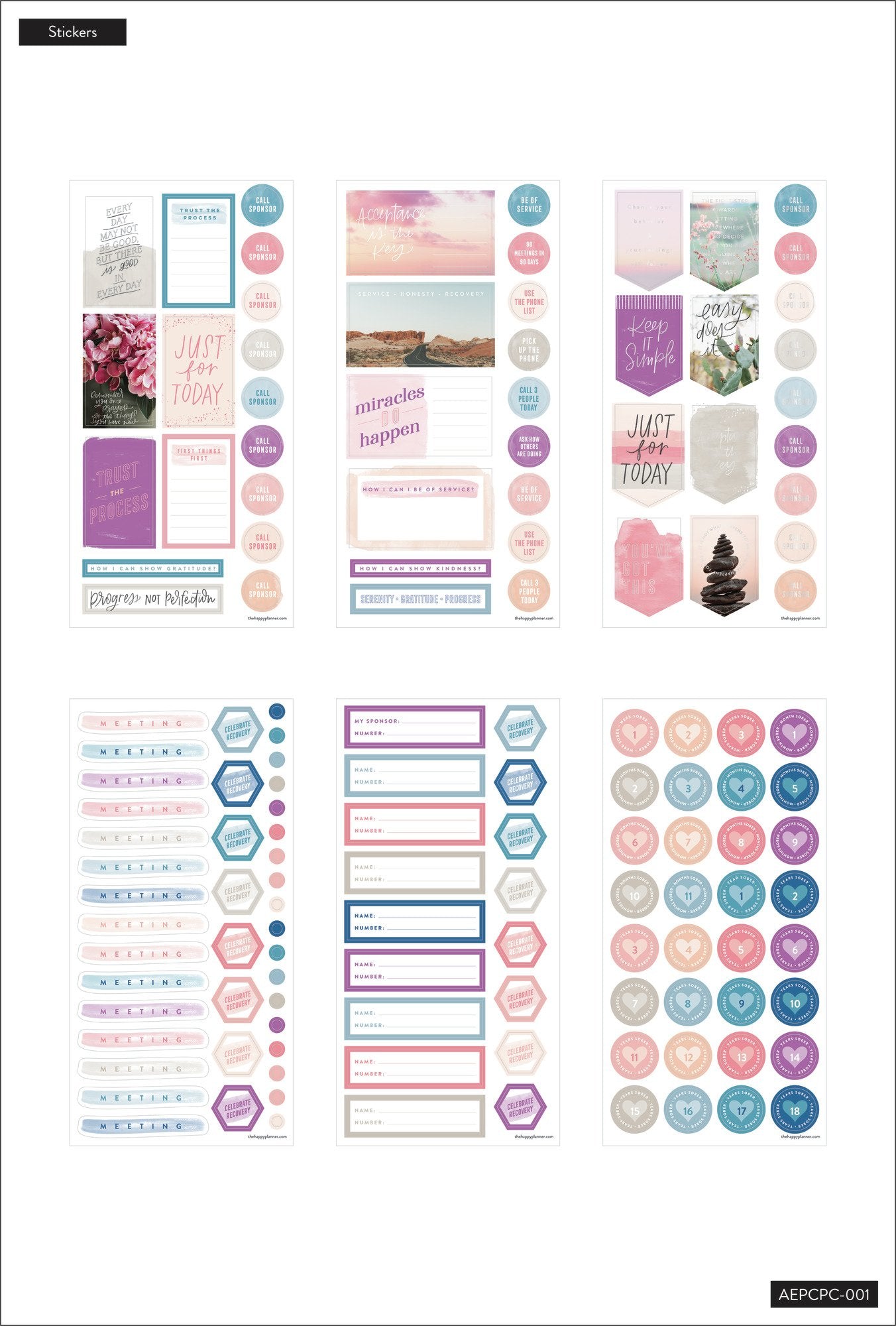 Recovery Progress Classic Planner Companion