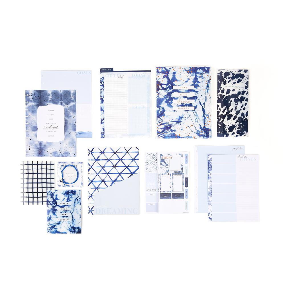 Indigo Tie Dye Classic Planner Companion