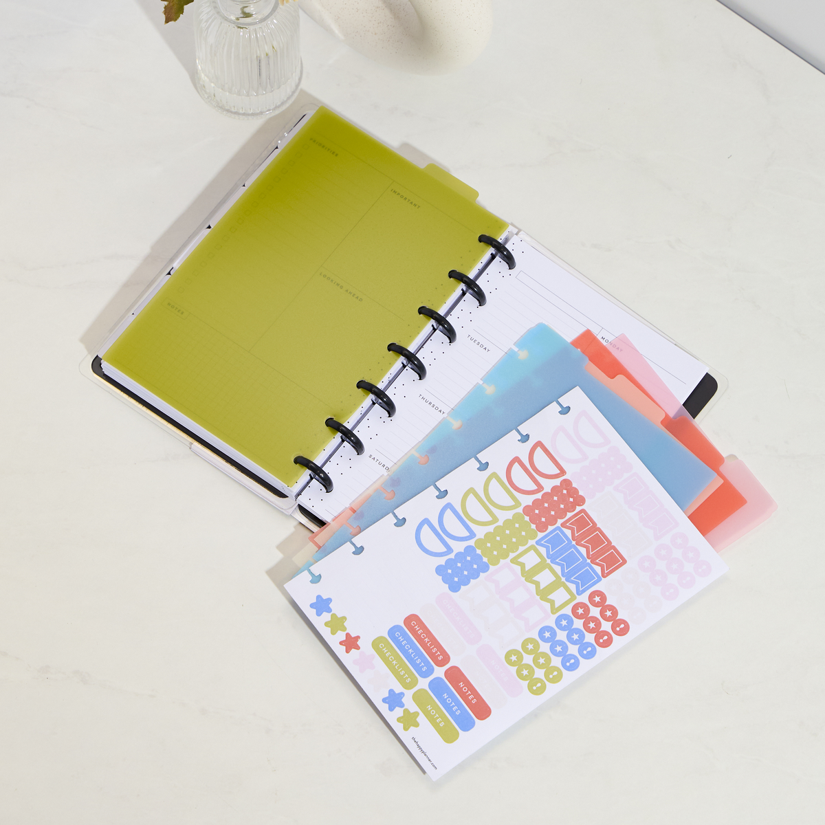Bright Day - Mini Plastic Dividers - 5 Pack