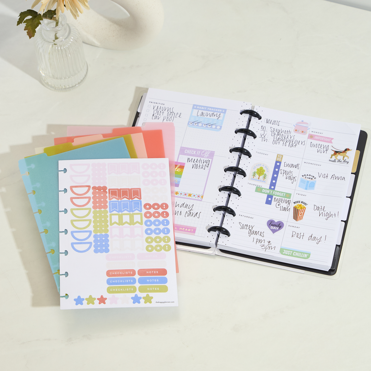Bright Day - Mini Plastic Dividers - 5 Pack