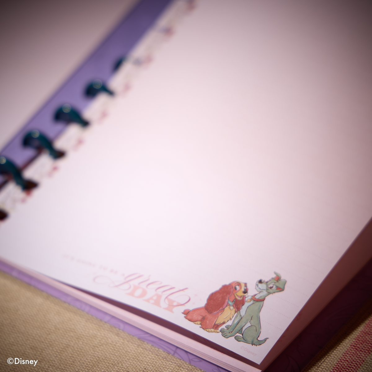 Disney Lady & The Tramp - Dotted Lined Classic Filler Paper - 40 Sheets
