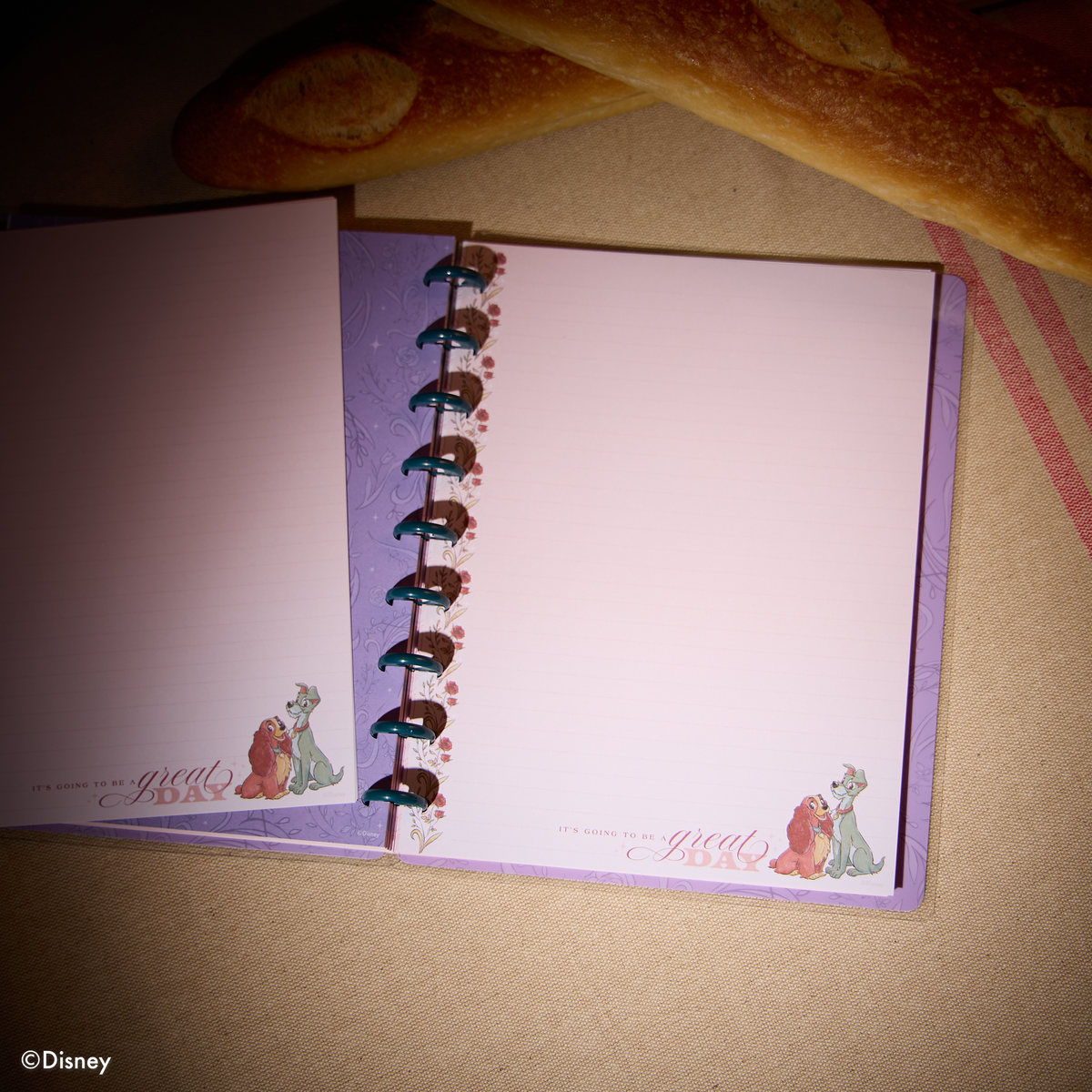Disney Lady & The Tramp - Dotted Lined Classic Filler Paper - 40 Sheets