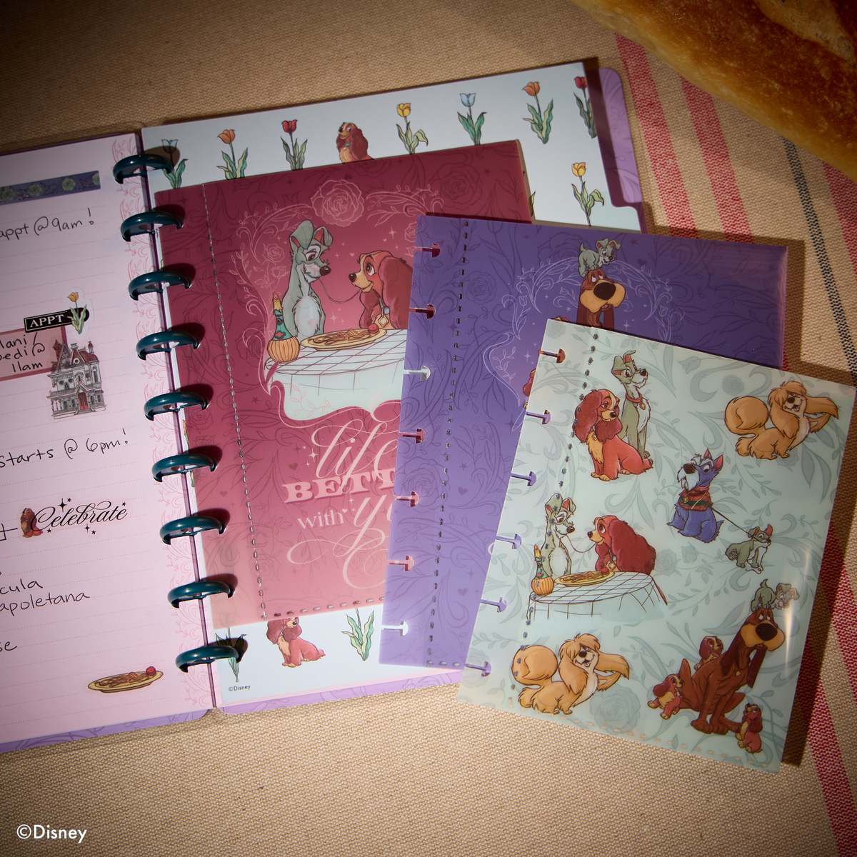 Disney Lady & The Tramp - Envelopes - 3 Pack