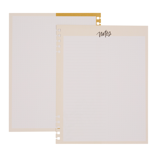 Mod Sketches - Dashboard + Dot Grid Big Customizable Spiral Filler Paper - 40 Sheets